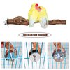 2 Packs Parrot Perch Stand,Natural Grapevine Wood Perch Parrots Cage Perch Toys Suitable for Small or Medium Parrots Parakeets Cockatiels Conures Lovebirds in Cage Accessories Supplies (Style-1)
