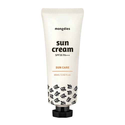 Mongdies Baby Sun Cream SPF30 PA+++ -100% SAFE Moist and Gentle Inorganic Sunscreen, EWG Green level Ingredients, Contains plant-derived extracts and plenty of deep ocean water- 60ml