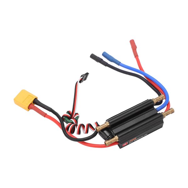 RC Speed Controller, 30A RC Boat Waterproof Brushless ESC RC Boat ESC 2‑4S Electric Speed Controller RC Boat Brushless ESC for 450mm Boat Model