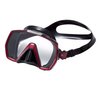 TUSA M-1001 Freedom HD Scuba Diving Mask, Black/Metallic Dark Red