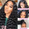 Siyun Show 30 Inch Loose Deep Wave Lace Front Wigs Human Hair 13x4 Full Long 180% Density Transparent Frontal Wigs