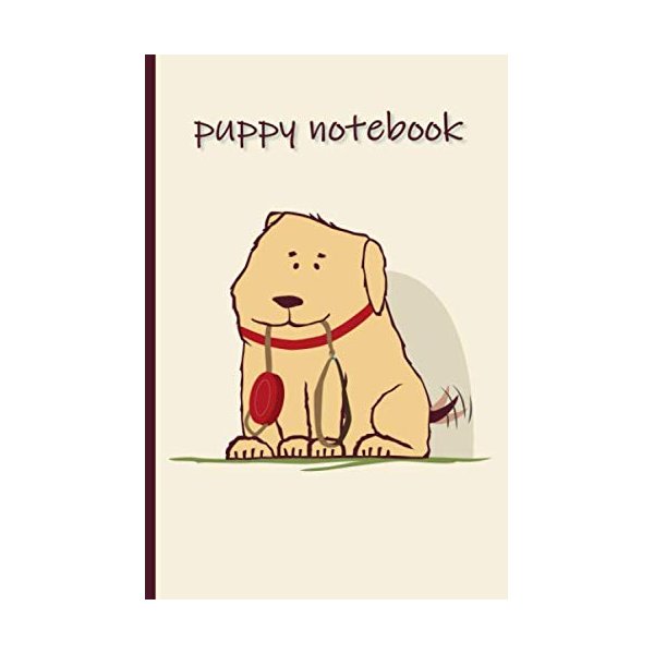 Puppy Notebook: Notebook with Puppy Character - Cute Cartoon Puppy. Journal, Diary (110 Pages, Lined, 6 x 9) (Cub Animals)