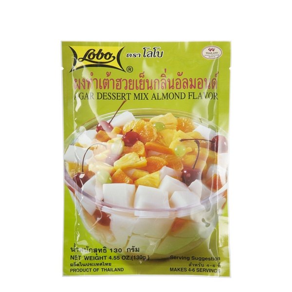 Lobo ,Agar Dessert Mix Almond Flavor - 4.55 Ounces (Pack of 3)