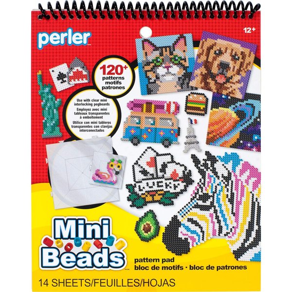 Perler Mini Beads Pattern Pad, 120 Designs