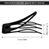 24 Pieces Double Grip Hair Clips Metal Snap Hair Clips Women Hair Barrettes for Hair Making, Salon Supplies (Black, 2 Inch)