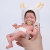 BABESIDE Miniature Reborn Baby Dolls Silicone Full Body - 6-Inch Soft Body Mini Realistic-Newborn Tiny Baby Dolls with Real Life, Gifts Box & Feeding Bottle for Kids 12+