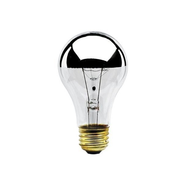 Bulbrite 60A19HM Half Chrome 60W A Shape Bulb (4 Pack)