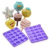 Cake Pops Shapes Instant Silicone Baking Pan Set, Multicolored