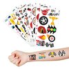 100 PCS Two Fast Race Car Temporary Tattoos Stickers Theme 2nd Birthday Party Decorations Favors Supplies Decor 2 Fast Racing Checkered Tattoo Sticker Gifts For Boys Girls School Prizes Carnival