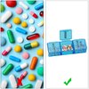 kiniza Small Weekly Pill Organizer, 3 Times a Day 7 Day Pill Box Pill Holder Compartments Moisture-Proof Pill Case,Portable Travel Friendly Pill Case for Supplements, Vitamin, Medication