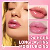 Bossup Color Changing Lip Oil,Warm Change Moisturizing Lip Gloss,Magic Big Brush Color Changing Lip Oil,Moisturized & sparkling,Long Lasting Nourishing Lip Glow Oil Non-sticky Primer Lip Tint(02)