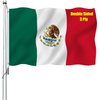 REIDFERR Mexican flag 3x5 Double Sided Mexico Flag Vivid Color Polyester Mexican MX National Flags Long Lasting with 2 Brass Grommets for Outdoor Car Hood Room Wall