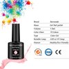 senvenski Color Changing Gel Nail Polish Blue Pink Purple Glitter Mood Chameleon Thermal Temperature Gift Set UV LED Art Manicure Varnish (WB001)