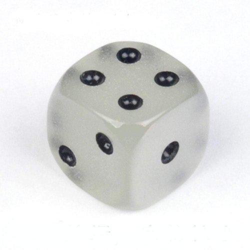 SmartDealsPro 50-Pack D6 Six Sided 14mm Glow in The Dark Dice Die