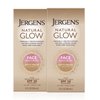 Jergens Natural Glow Face Self Tanner Lotion, SPF 20 Sunless Tanning, Fair to Medium Skin Tone, Daily Facial Sunscreen, Oil Free, Broad Spectrum Protection, 2 Fl Oz (Pack of 2) (Packaging May Vary)