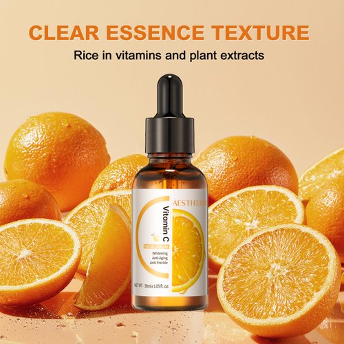 AESTHTANY Hydrating Hyaluronic Acid Serum for Face with Vitamin C, Vitamin E | 30ml / 1.06 fl.oz | Daily Moisturizing Face Serum