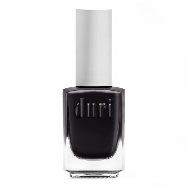 duri Nail Polish, 99 Black Caviar, Pure Black, Full Coverage, Glossy Finish Nails, Fast Drying, Lasting, 0.45 Fl Oz
