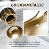 DAGEDA 12ml Metallic Nail Painting Gold Gel Liner,Mirror Gel Polish Build in Thin Brush,Chrome Gel Nail Polish High Gloss Nail Painted,Metal Drawing Liner Gel Soak Off UV/LED DIY Nail Art