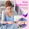 7 Pieces Hair Braiding Tools Magnetic Pin Wristband and 2 Pieces Stainless Steel Pintail Rat Tail Comb with 4 Pieces Wide Teeth Alligator Sectioning Hair Clip for Hair Braid Tool Braid Maker (Purple)