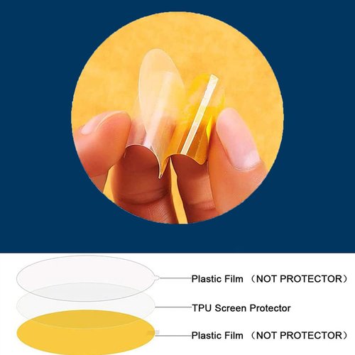 Lamshaw Compatible for Popglory 1.85 Smart Watch Screen Protector, [3 Pack] 3D Full Coverage Screen Protector Film Compatible for Popglory 1.85'' P66 Smart Watch (3 PACK)