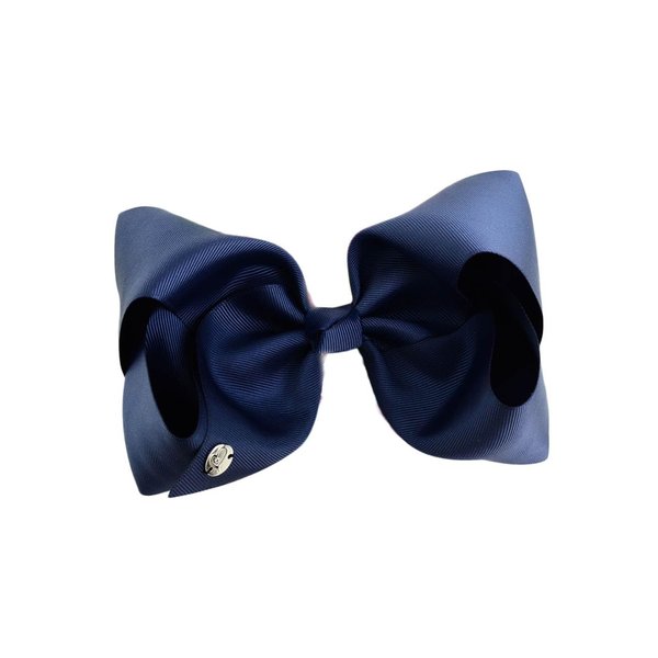 Navy Blue Hair Bow Clips Pin Navy Blue Hairclips Hairpin Navy Blue Jumbo Bow Pin BBG49 (C0)