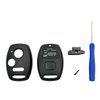 WiCuaSix Replacement Keyless Entry Remote Case Cover fits Honda Accord/Civic/CR-V/Fit/Odyssey/Pilot/Ridgeline/CR-Z Key Fob Shell (Black)