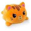 TeeTurtle - The Original Reversible Cat Plushie - Orange Tabby - Cute Sensory Fidget Stuffed Animals That Show Your Mood