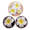 12Pcs 2.4inch Hawaiian Plumeria Flower Foam Hair Clip Bohemia Style Beach Flower Hairpin Barrette for Wedding Party Beach Vacation