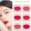 6 Colors Lip Tint Stain Set, Korean Lip Gloss Water Lip Tint Mini Liquid Lipstick Set, Multi-Use Lip and Cheek Tint, Long Lasting, Waterproof, High Pigment, Lip Tint Makeup (Green Lime)