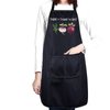 CENWA Funny Vegan Aprons Vegetarian Apron Vegan Food Thyme to Turnip the Beet Cooking Kitchen Apron with Pockets (TURNIP THE BEET)