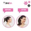 JUVABUN Curly Magic Ponytail Hair Extensions 15.5'-Dark Blonde|Synthetic Hair Extensions |Washeble And Realistic | Hair Extensions Ponytail | 15.5' -Dark Blonde