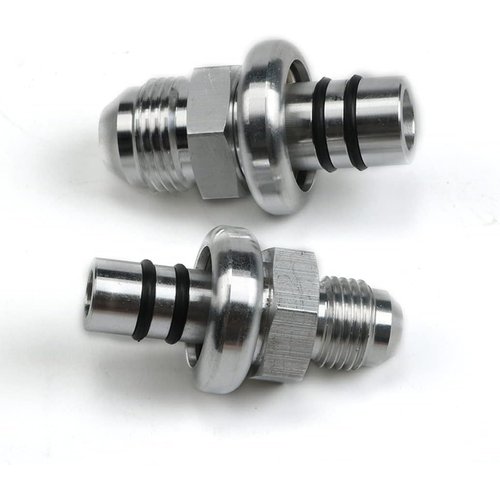 Billet -6AN And -8AN Fuel Rail Adapter Kit For 1986-1998 Mustang Billet