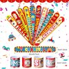 Junkin Carnival Party Decorations Carnival Slap Bracelets for Kids Carnival Animals Wristband Bracelets Christmas Party for Birthday Baby Shower Christmas Showman Theme Party Decorations(40pcs)