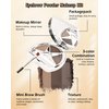 Eyebrow Powder Makeup, 3 Colors Eye Brow Powder Palette Waterproof Long Lasting, Dark/light Brown Eyebrow Filler,Brow Contour Eyeshadow Palette for Natural-Looking Brows with Brow Brush Comb Mirror-01