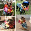 3 Pieces Pet Dog Hawaiian Costume, Includes Cool T-Shirts Summer Clothes, Funny Cute Retro Fashion Sunglasses and a Colorful Wreath for Small to Medium Dog (Green Series)