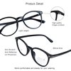 VisionGlobal Bifocal Reading Glasses for Men and Women - Stylish Retro Oval Computer Readers (Up+0.00/Down+1.75)
