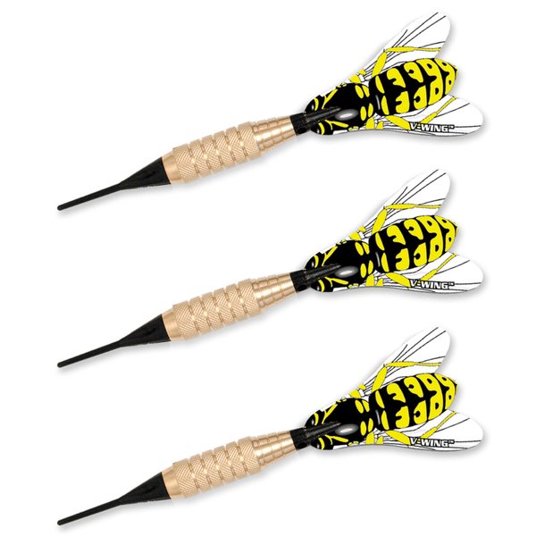 Dart World 86116 Hornet Brass Soft Tip Dart (16-Gram)