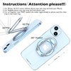 Magnetic Phone Ring Magnetic Phone Grip Phone Stand Magnetic Phone Ring Holder Finger Kickstand, Adjustable Kickstand for iPhone 14/13/12 Series(Blue)