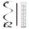 La Crosse 704-56357-INT Helix Spiral Metal Rain Gauge, Hammered