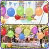 JULLIZ 48pcs Punch Balloons, Punching Balloon Party Favors for kids, Neon Bounce Balloons with Rubber Band for Carnival, Fun, Gift Bag Party Favors