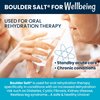 BOULDER SALT - Low Sodium Salt - Unflavored Salt for Cramps, Salt for High Blood Pressure, Salt for POTS Syndrome - Good on Food or in Water. 283 Servings.