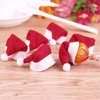 Warmshine 60 PCS Mini Christmas Hats Mini Christmas Santa Bottle Hats Christmas Lollipop Candy Cover Hat Holiday Party Supplies, 2.36x1.0Inch