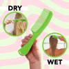 Allegro Combs 1003 Tangle Tamer Hair Comb Wide Tooth Shower Comb For Curly Hair Wet Or Dry Detangler Women’s Combs Made In The USA. 2 Piece. (Green)
