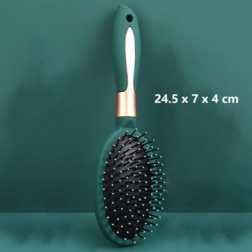 Reazana Detangling Brush Anti-Static Massage Hair Brushes Paddle Detangler Hairbrush with Cushion Base Nylon Bristle Pins Blow Drying Brush for Men and Women All Wet Dry Hair Types Styling (Oval)