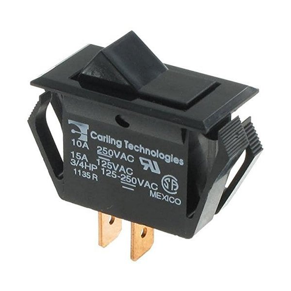 Rocker Switches SPST ON-NONE-OFF BLK (1 piece)