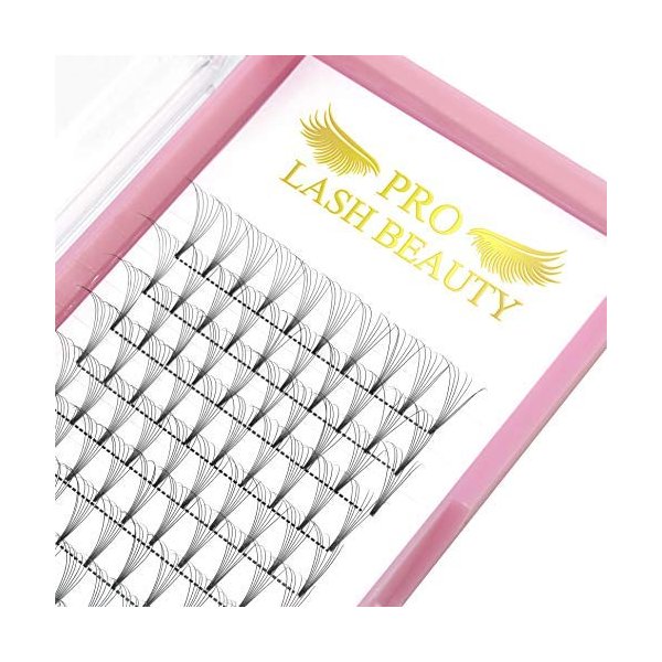 Premade Volume Eyelash Extensions 4D-C-0.07-12 Short Stem Premade Fans Eyelash Extensions 9 to 20 mm Volume Lash Extensions .07 .10 Pre made Lash Fans C D Curl (4D-C-0.07,12mm)