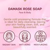 AUTHENTIC BATH & SOAP Cold Processed -Rose Soap Bar- Moisturizing, Anti-aging, radiant skin, Natural, Men & Women, no Sulfates or Parabens, Vegan, All Skin Types. (Pack of 2) 4.2 Oz Each
