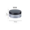 ccHuDE 2 Pcs 50g Plastic Loose Powder Case Empty Cosmetic Powder Container Refillable Makeup Powder Jar Portable Powder Box for Travel