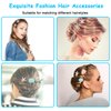 12 Pieces Shell Pearl Starfish Hair Clip Set, Catcan Seashell Hair Clips Starfish Alligator Hair Clips for Women Headwear Styling Tools Hair Accessories (classic style)
