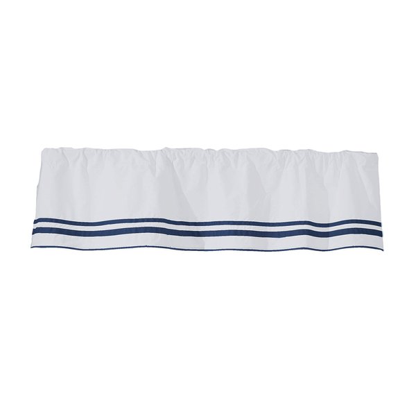 Baby Doll Bedding Soho Window Valance, Navy